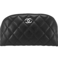 Chanel Classic Caviar Leather Cosmetic Bag A25102
