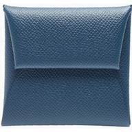 Hermes Bastia Epsom Leather Change Purse Agate Blue H401558