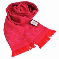 Gucci Classic GG Logo Wool Scarf Red G7022202