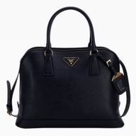 Prada Lux Saffiano Cowhide Handle/Shoulder Bag Black P476846