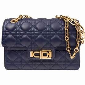 Dior Miss Dior Bag In Blue Cannage Lambskin M0250CNMJ85B