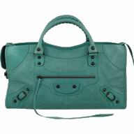 Balenciaga Part-Time Planet Small Stud Bag In Green 168028GR