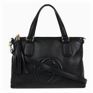 Gucci Soho Working Tote Calfskin Shoulder Bag Black G308362