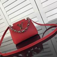 Louis Vuitton Capucines Nano Taurillon Leather Bag In Red M612152