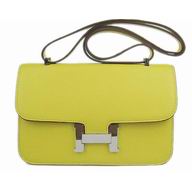 Hermes Constance Bag Micro Mini Lemon Yellow(Silver) H1020LYS