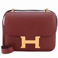 Hermes Constance 24cm Dark Red Epsom Leather Gold Hardware Shouldbag HC1024BB