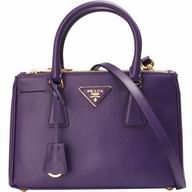 Prada Saffiano Lux Triangle Logo Small Bag In Purple PR527R52