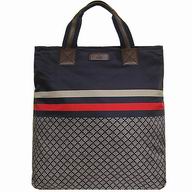 Gucci Classic Gold GG Logo Calfskin Shoping Tote Bag In Deep Coffee G6111513