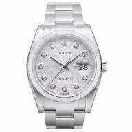 Rolex Datejust Automatic 37mm Stainless Steel Watch Silvery R116234