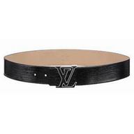 Louis Vuitton Epi Patent Leather initials Buckle Belt M9830S
