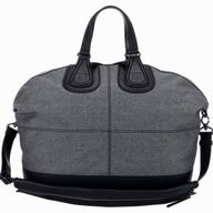 Givenchy Nightingale Large Bag In Distressed Goatskin Black Gray G461765