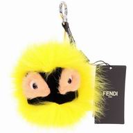 FENDI Flashy Bag Bugs The Fox Pandent Black/Yellow F6122805