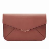 FENDI Classic Slg Pouch Grande Cowhide Leather Handle Bag Red F5338729