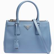 Prada Saffiano Lux Scratch Resistant Calfskin Handbag Light Blue P85226
