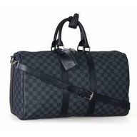Louis Vuitton Camier Graphite Canvas Keepall 45 With Strap N41418