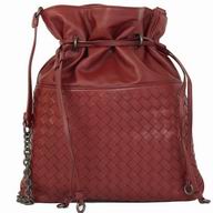 Bottega Veneta Classic Nappa Leather Woven Bag Dark Red BV759684