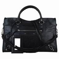 Balenciage City Lambskin Dilvery hardware Classic Bag Black B2054992