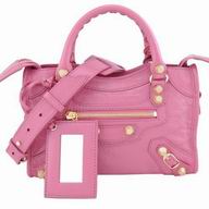Balenciage City Lambskin Gold hardware Classic Mini Bag Sakura Pink B2055033