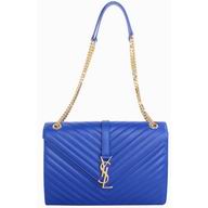 YSL Saint Laurent Cabas Calfskin Bag In Blue YSL5236558