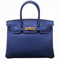 Hermes Birkin 30cm Bleu Saphir Togo Leather With GHD HB1030TSA