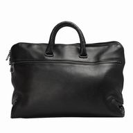 Bottega Veneta Classic Calfskin Leather Woven Hand Briefcase Black B5451847