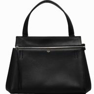 Celine Edge Medium Size Calfskin Shoulder Bag Black CE49144