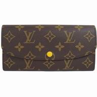 Louis Vuitton Classic Monogram Canvas Leather Zipper Emilie Wallet M61535