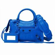 Balenciage City Lambskin Black hardware Classic Mini Bag Greece Blue B2055055