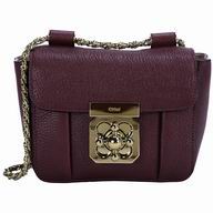 Chloe Elsie Caviar Lambskin Bag In Dark purple C5537914