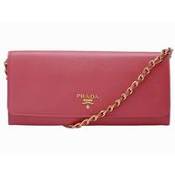 2013 Prada Autumn Cowhide Leather Cluch Rose Pink P463900