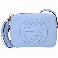 Gucci Soho Disco Chamois Bag In Ice Blue G5927155