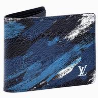 Louis Vuitton Mens Slender Wallet BLue M61748