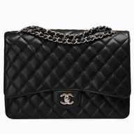 Chanel Cruise Caviar Maxi Bag Double Flap Black(Silver) A47600-DS