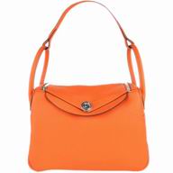 Hermes Lindy 30 Orange Clemence Leather Bag LD30-9J-TC-T-N