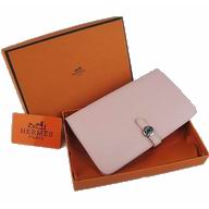 Hermes Dogon Clemence Leather Wallet In Pink HL.001B