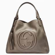 Gucci Soho GG Calfskin Bag Champagne Golden G336751