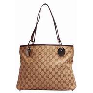 Gucci Classic GG PVC Tote Bag In Coffee G5167633