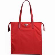 Prada Robot Calfskin Nylon Handle/Shoulder Bag Red P7011907