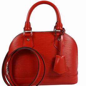 Louis Vuitton Epi Leather Alma BB Shoulder Mini Bag Deep Red M41160