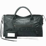 Balenciaga Part-Time Planet Small Stud Bag Deep Gray 168028DG