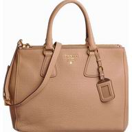 Prada Vit.Daino Caviar Leather Shopping Bag Latte BN2420