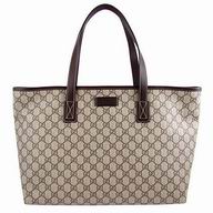 Gucci GG plus PU Waterproof Cloth Tote Bag In Khaki G6122202