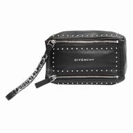 Givenchy Pandora Wristlet Goatskin Zipper Bag In Black Gi6112009