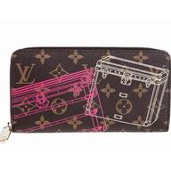 Louis Vuitton Damier Ebene Canvas Zippy Wallet Luggage Design M58507