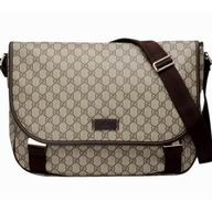 Gucci GG Plus PVC Shoulder Passenger Bag Coffee G459136