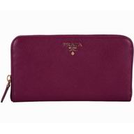 Prada Saffiano Lux Large Women Wallet Purple P467932