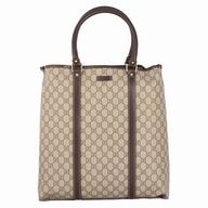 Gucci Supreme GG Plus Calfskin Tote Bag In Coffee G6111413