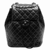 Chanel Classic Rhomboids Calfskin Backpack Black C7042209