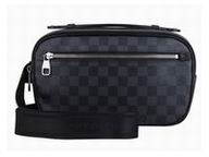 Louis Vuitton Damier Graphite Canvas Ambler Mens Bag N41289