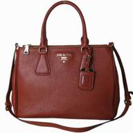 Prada Saffiano Lux Calfskin Tote Bag in Coffee(medium) PR242123